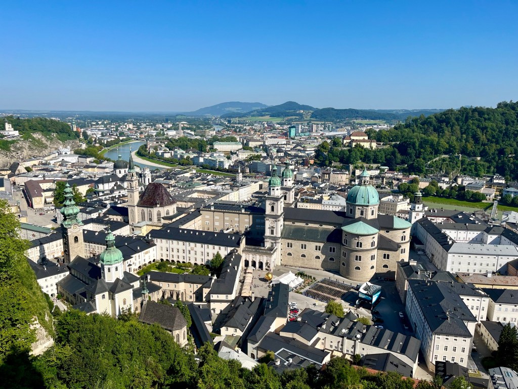 view of old town of Salzburg Austria