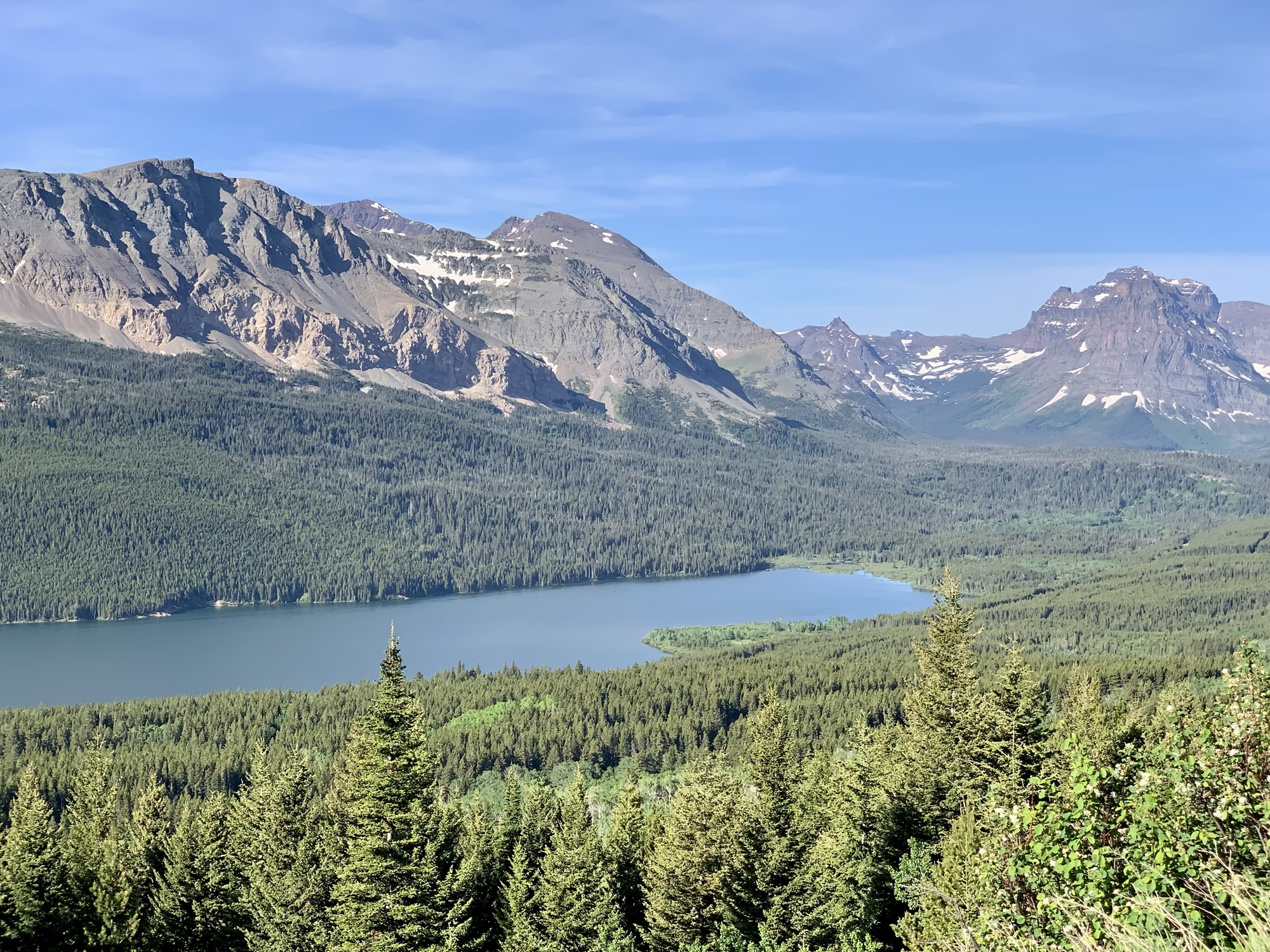 view of lake in Glacier National park