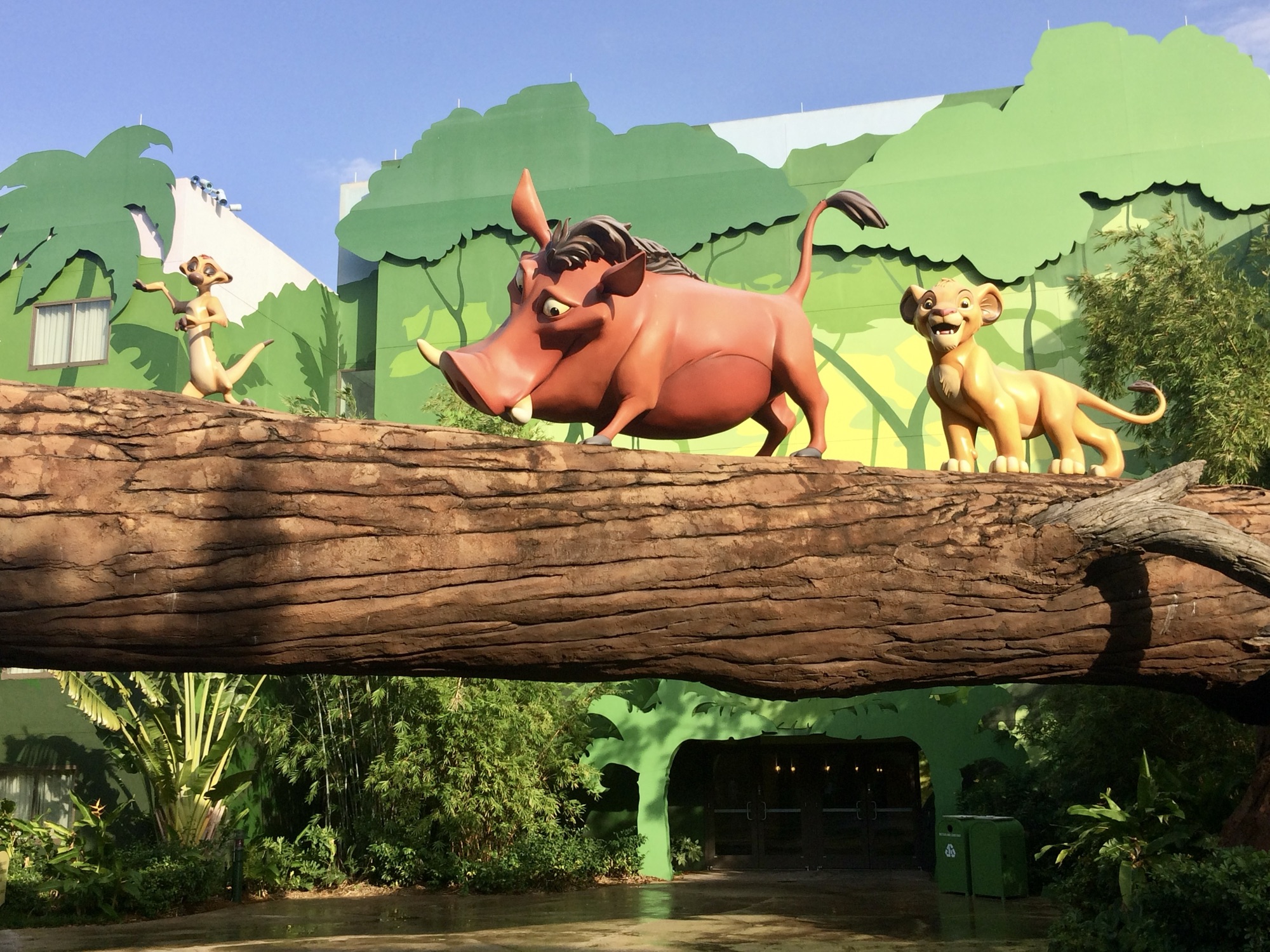 large lion king figurines at Art of Animation Resort in Disney World