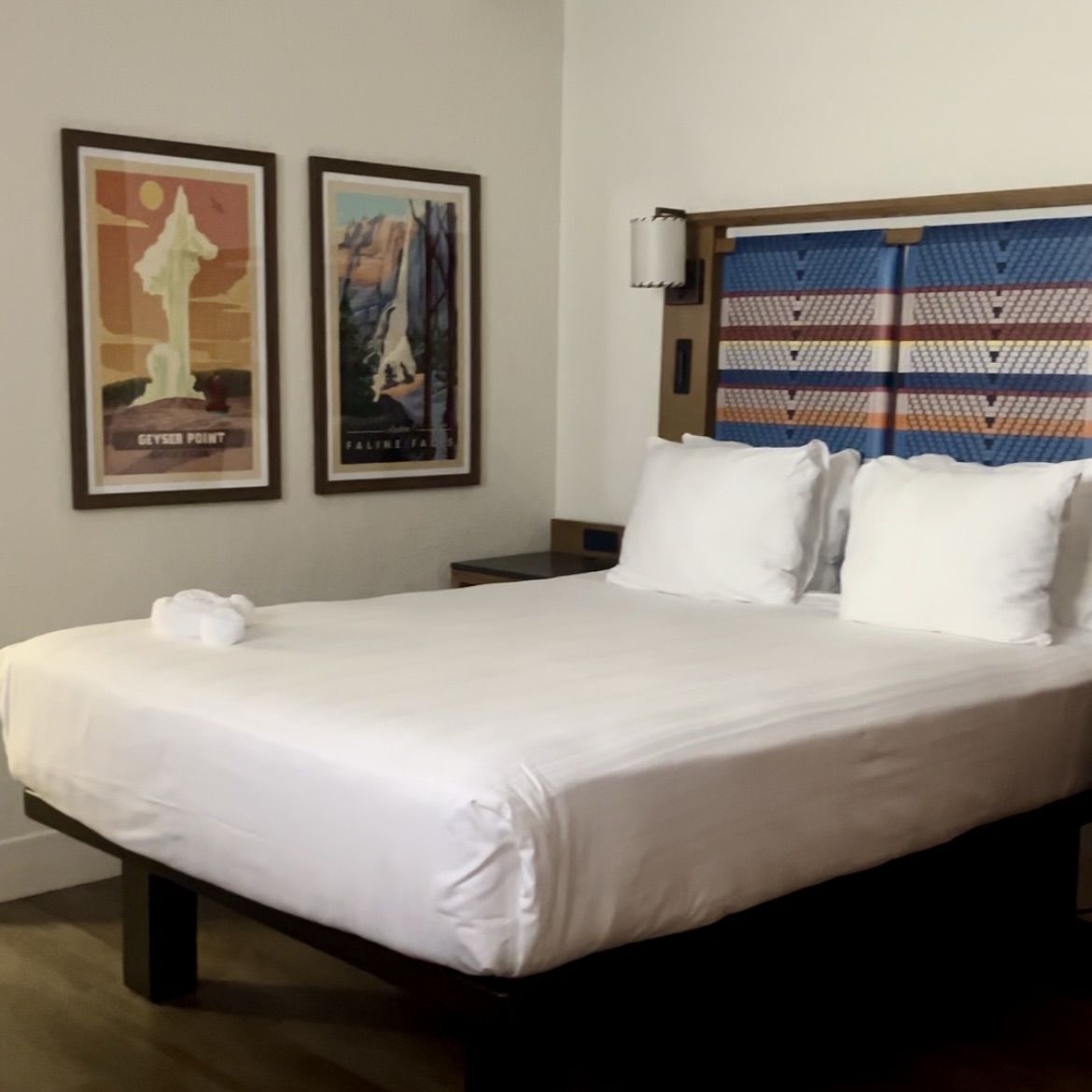 bed in studio suite at boulder ridge villas wilderness lodge Disney World